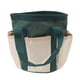 thumbnail image 1 of Bolso de mano de 6 bolsillos para hombres y mujeres, verde con detalles en crema, solución ideal para guardar herramientas de jardinería, organizador de herramientas de jardín de tela Oxford, 1 of 8