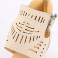 thumbnail image 4 of Vedolay Ladies Flat Sandals Sandals for Women Dressy Summer Flats Open Toe Shoes Beach Casual Sandals,Khaki 5, 4 of 5