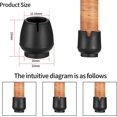 thumbnail image 5 of 28 Pack Anti-Slip Rubber Chair Leg Caps for Table Legs, Anti-Noise, Black, 5 of 5