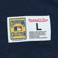 thumbnail image 5 of Men's Mitchell & Ness Navy Boston Red Sox Cooperstown Collection Legendary Raglan Slub Henley 3/4-Sleeve T-Shirt, 5 of 5