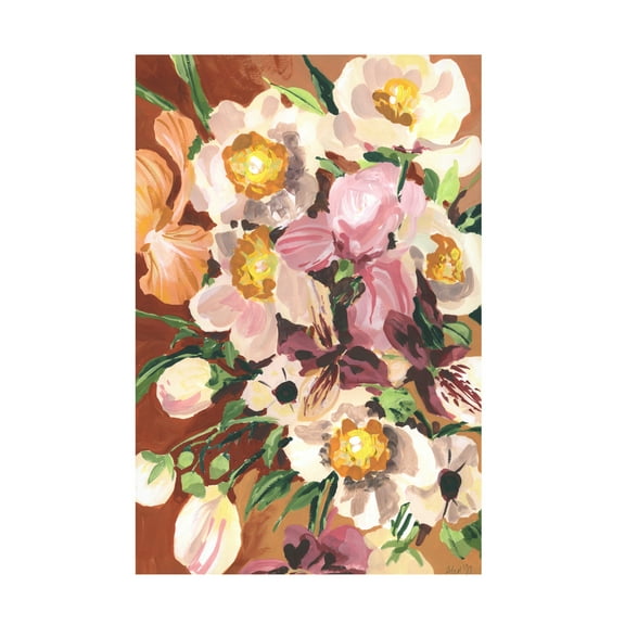 Trademark Fine Art Ania Zwara Brown Orchids Canvas Wall Art