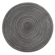 Aofa Concise Round Linen Braided Cup Coaster Heat Insulated Bowl Plate Place Mat