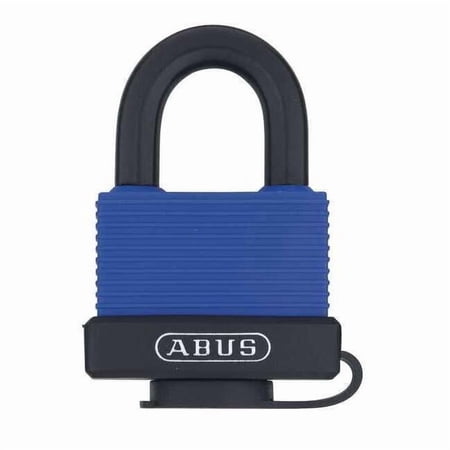 Abus Keyed Padlock, 25/32 in,Rectangle,Blue 70IB/45 KA