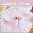 thumbnail image 2 of EHRWE Boys Shorts Pajama Shorts Kids Boys Girls Cute Animal Pants Funny Cartoon Shorts Pajama Bottoms Sleepwear For Children Trousers For 6-8 Years, 2 of 3