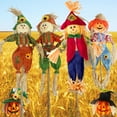 thumbnail image 3 of (24) Harvest Themed Scarecrow Stakes, 28-in. Thanksgiving Scary Decoration Fall Decor Autumn Outdoor Home Porch Garden Shelf Yard Farm Fireplace Designs Vary & Custom Storage Carrier, 3 of 7