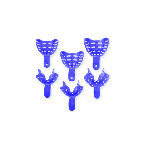 Keystone 0921702 Edentulous Tray Aways Upper Large Perforated Impression Trays #5 12/Pk