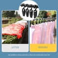 thumbnail image 4 of Clothespins for Laundry 10Pcs Plastic Hanging Clips Hanger Travel Portable Clothes Pins for Clothes Line Black, 4 of 8