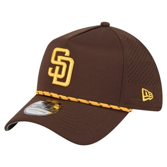 Men's New Era Brown San Diego Padres 39THIRTY A-Frame Perforated Flex Hat