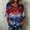 A1 Blue, variant on American Flag 3/4 Sleeve Tops Women 4th of July Patriotic V Neck Button Down Bell Sleeve Blouses Independence Day Red White Blue Star Print Casual Summer Shirts Red XXL