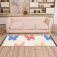 thumbnail image 2 of Yayeee Runner Rug for Bedroom 2'x6' Machine Washable Hallway Non Slip Mat, Red Butterflies, 2 of 8
