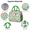 thumbnail image 4 of Womens White Cartoon Dinosaurs Jungle Pattern Lunch Box for Work,Insulated Lunch Bag for Women,Loncheras Para Mujer,Leakproof Adult Lunch Bag for Work,Beach,Travel,Picnic,Camping, 4 of 7