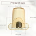 thumbnail image 6 of Unique Bargains 1 Set Wall Mounted Toothbrush Holder with Cup for Bathrooms Orange 4.33"x2.56", 6 of 7