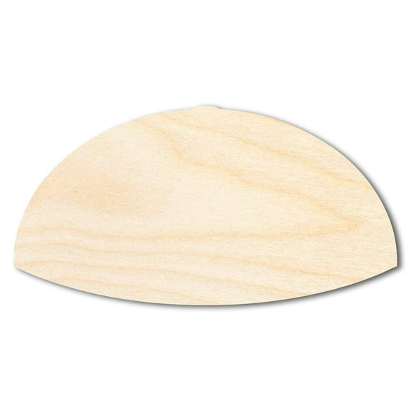 Unfinished Wood Kippah Shape 5" / 1/4"