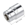 thumbnail image 2 of Unique Bargains 1/2 Inch Drive 6 Point Shallow Socket 7/8 Inch Cr-v Steel, 2 of 3