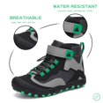 thumbnail image 2 of Zapatos de senderismo Mishansha para niños y niños, antideslizantes, negro/verde, 12, 2 of 6
