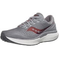 thumbnail image 2 of Saucony Mens Triumph 18 Road Running Shoe - Alloy/Red - 11, 2 of 4