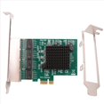 thumbnail image 3 of Tarjetas de Red Adaptador de Red/Ethernet/Lan Tarjeta de Red PCI-E Realtek RJ45 Internet Ethernet Gigabit Tarjeta de Red de 4 Puertos, 3 of 5
