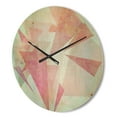 thumbnail image 3 of Designart 'Traditional Triangular ' Farmhouse Wood Wall Clock, 3 of 5