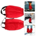 thumbnail image 2 of Legs Gaiter Waterproof Hiking Gaiters with Adjustable Rubber Foot Strap Climbing Boots Shoes Gaiters for Snow and Mud, 2 of 7