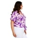 thumbnail image 2 of Blusa fresca con moño Roman Fashion Tallas Extras 1819 Lila mosaico lila 38, 2 of 6
