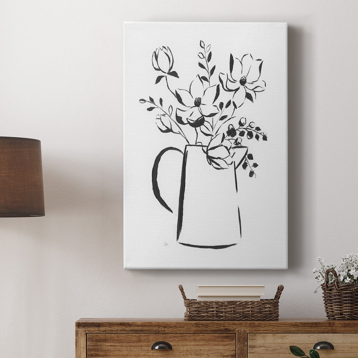 Sketchy Bouquet I Premium Gallery Wrapped Canvas - Ready to Hang