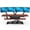 Black/Cherry, variant on VersaDesk PowerPro Elite 36" Electric Standing Desk Converter w/ Programmable Switch, USB Port & Mobile APP, White