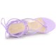 thumbnail image 4 of Sandalias de cuña con tiras transparentes y cordones para mujer Púrpura, EE. UU. 8, 4 of 5