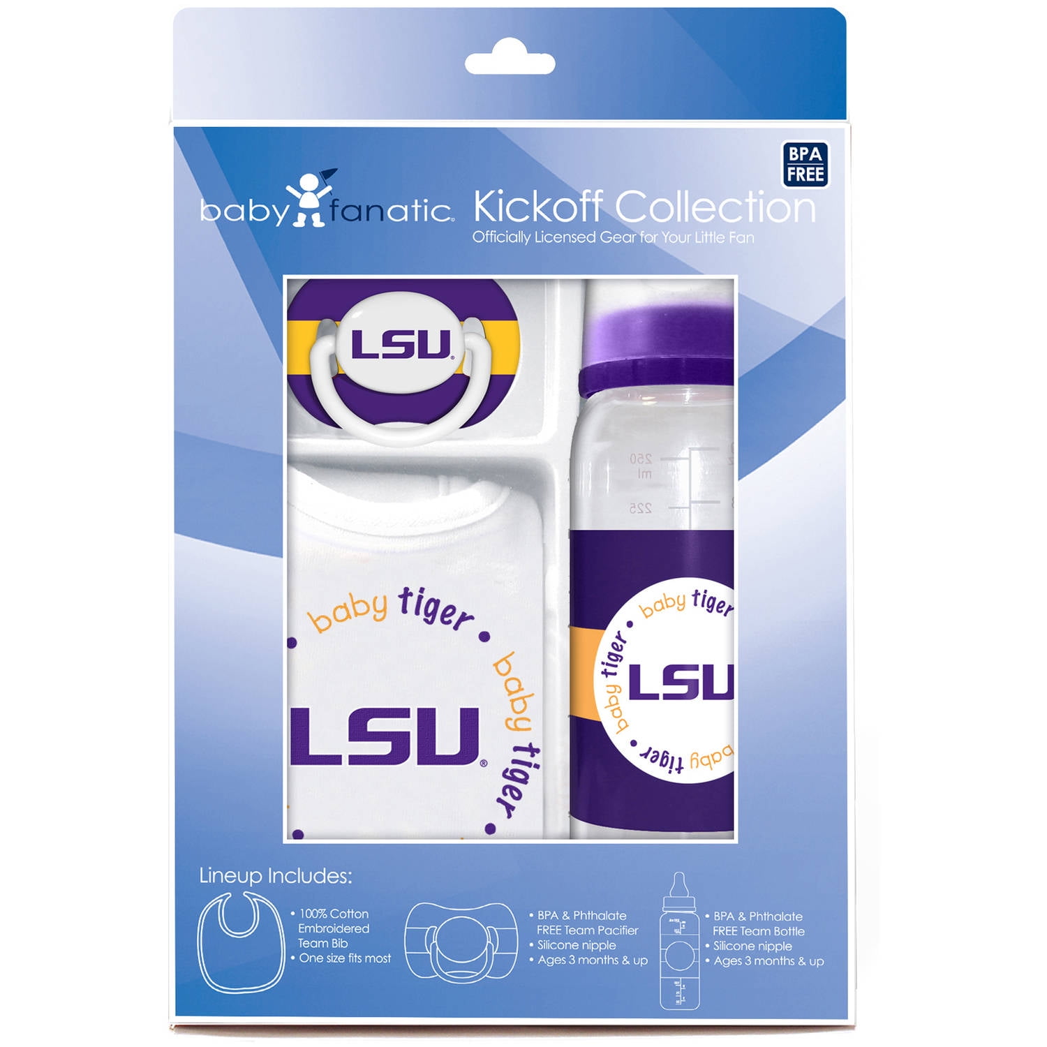 Louisiana State 3-Piece Baby Gift Set by Baby Fanatic