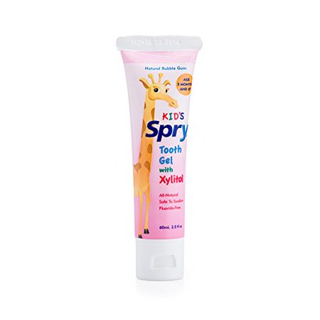 Spry Kid s Xylitol Tooth Gel  Natural Bubble Gum  2 fl oz