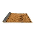 thumbnail image 2 of Ahgly Company Indoor Round Abstract Orange Modern Area Rugs, 6' Round, 2 of 4