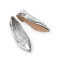 thumbnail image 6 of Women's Dressy Vegan Flats - Pointed Toe Ballet Shoes with Bow Accent, 6 of 8