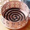 thumbnail image 2 of Soporte Portátil para Bobina Mosquitos Con Asa Incienso Metal () Rosa, 2 of 5