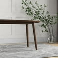 thumbnail image 7 of Pemberly Row Mid-Century 67" Rectangular Solid Wood Dining Table in Brown, 7 of 7