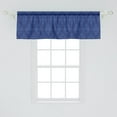 thumbnail image 2 of Ambesonne Damask Window Valance, Victorian Baroque Ornament, 54" X 18", Indigo, 2 of 3