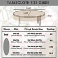 thumbnail image 5 of Modern Oval Tablecloth for Oval Table Waterproof Table Cloths for Dining Room Indoor Outdoor Home Decorative Table Cloth-60x84in, 5 of 5