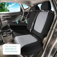 thumbnail image 5 of For Kia Seltos 2021-2024 FH Group Neoprene Custom Fit Car Seat Covers - Gray/Black Rear Seats, 5 of 5