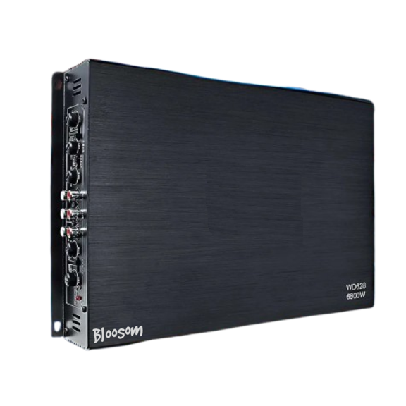 Amplificador De Audio Bloosom  De 6800w 4 Canales Para Auto Negro