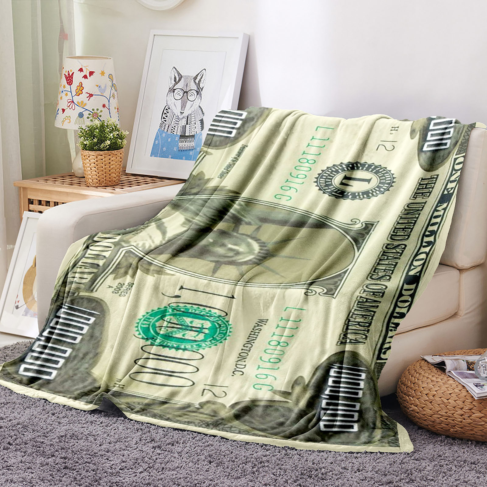 Ausyst Home Fleece Million Blanket Blanket With 100 OekoTex Certified