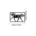 thumbnail image 2 of ✅​SDcart® Galloping Horse Metal Wall Art - Hand-Forged Equine Iron Sculpture Panel for Western Ranch, Farmhouse Living Room, Equestrian Office & Stable Themed Decor, 2 of 6