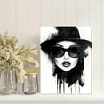 thumbnail image 2 of Black and White Fashion Portrait Decoration Painting/Canvas Art， Perfect for Living Room， Bedroom， Office， Hotel， Restaurant， Studio， and Gallery Walls., 2 of 7