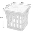 thumbnail image 6 of Butler Specialty Company Monhegan Outdoor Teak And Marble End Table - Natural, 6 of 6