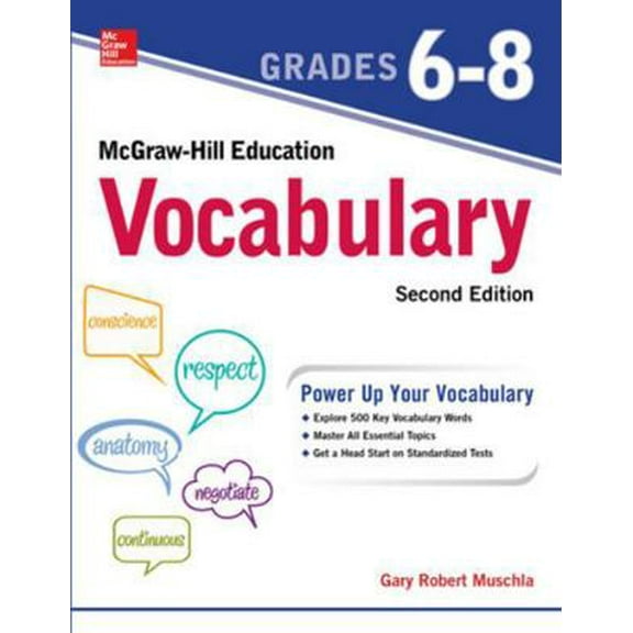 Pre-Owned McGraw-Hill Education Vocabulary Grades 6-8, Second Edition (Paperback) 1260117049 9781260117042