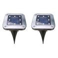 thumbnail image 5 of Durable Solar Lamp with Good Waterproof Level and Simple Design for Outdoor Lighting Silver Plastic 8LEDs, 5 of 5