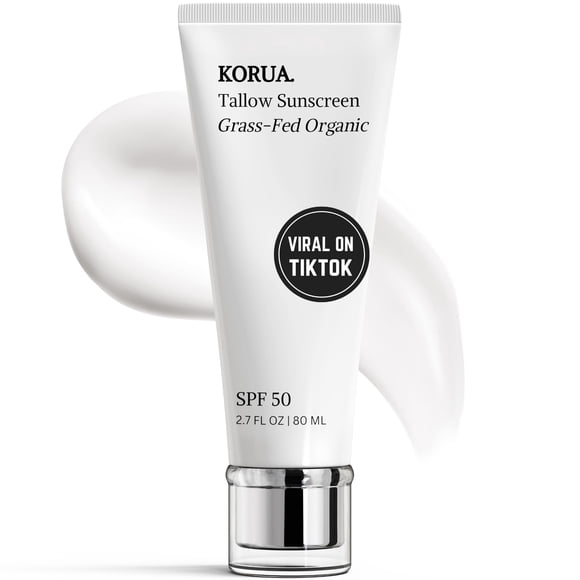 Protector solar KORUA con sebo, FPS 50, óxido de zinc, 80 ml