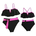 thumbnail image 5 of FLMEI Family Mother Daughter Swimsuits 2PCS Parent-Child Girls Bikini Women Bathing Suit Set for Toddler Kids Mom Two Piece Halter Swimwear, 5 of 9
