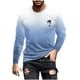 thumbnail image 1 of Blusas y camisas de manga larga y cuello redondo para hombre, camisetas casuales con estampado de moda y cuello redondo, blusas de licra de manga corta para hombre., 1 of 4