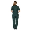 thumbnail image 7 of M&M SCRUBS Women Scrub Set V-Neck Medical Scrub Tops and Drawstring Pants - Pack of 2 Set (True Hunter Green, Small), 7 of 7