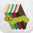thumbnail image 4 of Inktastic Bookworm Books Reading Boys or Girls Baby Bib, 4 of 4