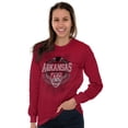 thumbnail image 3 of Arkansas Map Emblem State Pride Long Sleeve TShirt Men Women Brisco Brands S, 3 of 6