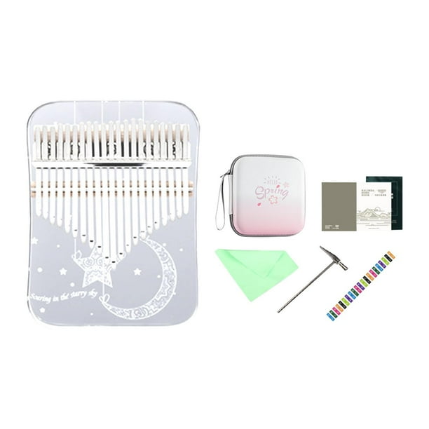 Piano de pulgar Piano de pulgar 21 teclas de bolsillo regalos para principiantes instrumentos musicales llavero accesorios para niños profesionales Estilo C